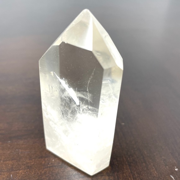 Clear Quartz Point Polished Standing Healing Stone - Picture 6 of 14